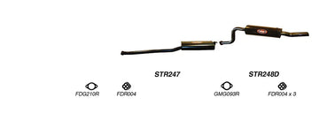 Redback Exhaust 2 1/2" Cat Back System for Ford Falcon (09/2002 - 09/2005) - Brixton 4x4 - Buy Online Now!